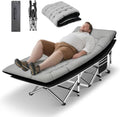 HABUTWAY Camping Cots for Adults, 600lbs Capacity, Folding Camping Cot with Mattress, Sleeping Cots for Adults with Carry Bags for Travel,Beach,Patio,Home Office,Nap Time by HABUTWAYMakeYourLifeComfortable