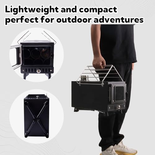 Huskfirm Wood Burning Stove, FoldingTent Stove for Heating - Image 5