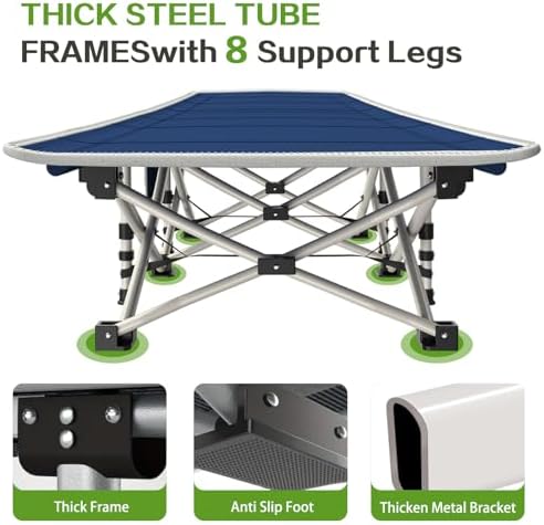 COLMERD Camping Cots for Adults, 2 Pack Sleeping Bed with Comfortable Mat - Image 5