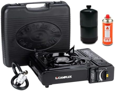 Camplux Dual Fuel Propane & Butane Stove with Carrying Case, Portable Camping Stoves with CSA Certification by CAMPLUX