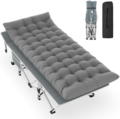 Slendor Folding Camping Cot for Adults, Portable Sleeping Cot 500lbs by Slendor