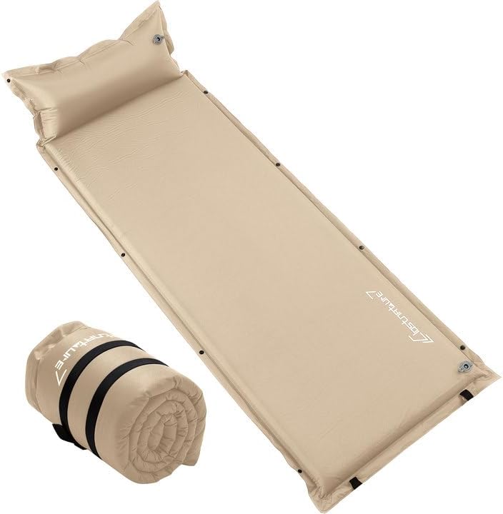 Clostnature 2in Lightweight Self Inflating Sleeping Pad for Camping by Clostnature