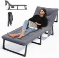 Folding Camping Cot for Adults,Adjustable Sleeping Cot with Mattress by Unknown