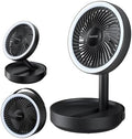 Gaiatop Foldable Desk Fan with Night Light, 6.8in Portable Travel Fan by GAIATOP