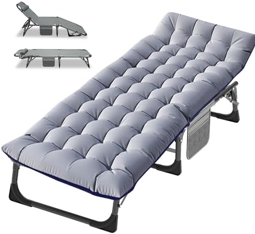 LILYPELLE Folding Camping Cot, Extra Wide Heavy Duty Sleeping Cots by LILYPELLE