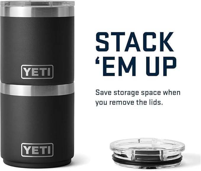 YETI Rambler 10 oz Stackable Lowball 2.0, Vacuum Insulated, Stainless Steel with MagSlider Lid, Black - Image 7