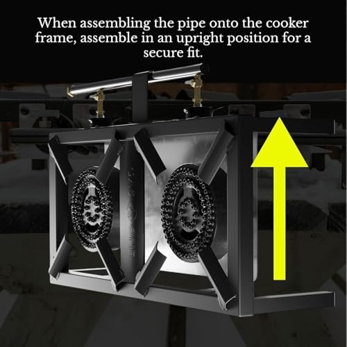 GasOne High Pressure Double Propane Burner - Outdoor Cooking with Heat Shield and Guard – Propane Burner Head for Camping, Tailgating, Seafood Boil, Home Brewing - Patent Pending - Image 6
