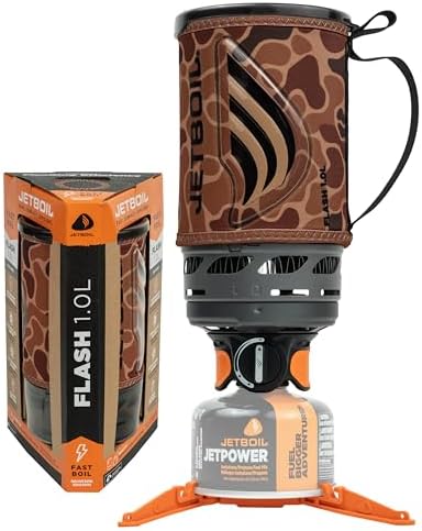 Jetboil Flash Portable Fast Boil Stove for Camping and Backpacking with 1-Step Auto Ignition, Propane/Isobutane Burner with Cooking Cup by Unknown
