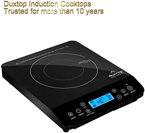 Duxtop Portable Induction Cooktop, Countertop Burner 1800W Black 9610LS - Image 2
