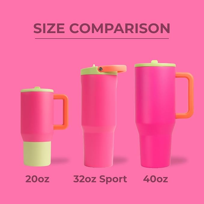 HydroJug Sport - Stainless Steel Tumbler with Straw, Vacuum Insulated, 32oz Leakproof Water Bottle, Ergonomic Design, Reusable, Dishwasher Safe, Rubber Base, Durable for Gym or Outdoors, Orchid - Image 4