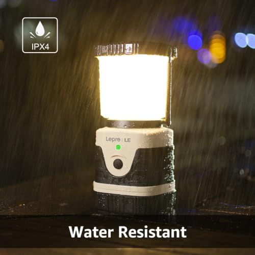 Lepro 1000LM LED Camping Lantern Rechargeable with 4 Light Modes, White - Image 6