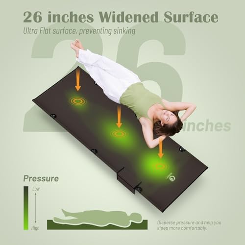 G2 GO2GETHER Foldable Camping Cot, Durable Travel Tent Cot, Ultralight for Backpacking, Comes with Storage Bag(Black/Green/Brown) (Brown) - Image 2