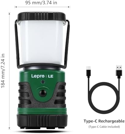 Lepro 1000LM LED Camping Lantern Rechargeable, 4400mAh, 4 Light Modes - Image 5