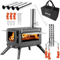 Camping Wood Stove，Wood Burning Tent Stove，Portable Hot Tent Stove for Camping, Hunting, Ice Fishing，Cooking，Shelter by Unknown