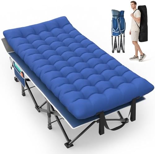 Suteck 32" XXL Folding Camping Cot, 900LBS Heavy Duty Sleeping Cots by Suteck