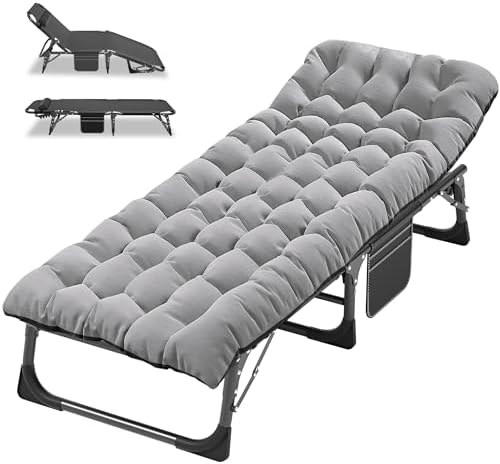 ABORON Extra Wide 28-Inch Folding Camping Cot for Adults with Mattress by ABORON