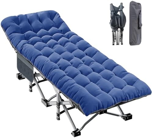 ABORON XXL Folding Camping Cot for Adults, 32 in Wide with Mattress, 900 lb by ABORON