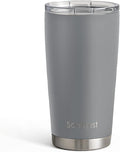 SANDJEST Gray Tumbler 20oz Stainless Steel Double Wall Vacuum Insulated, Travel Coffee Cup, Gifts for Men Women Birthday Christmas by SANDJEST