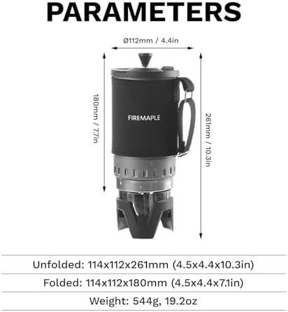 FireMaple Crater Radiant Stove System Camping Stove with Pressure Regulator - Image 5
