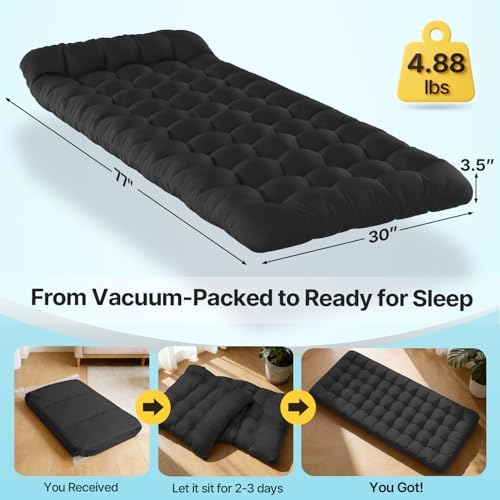 Slendor XXL Camping Cot with Mattress, Pillow & Carry Bag, 32" Extra Wide - Image 3