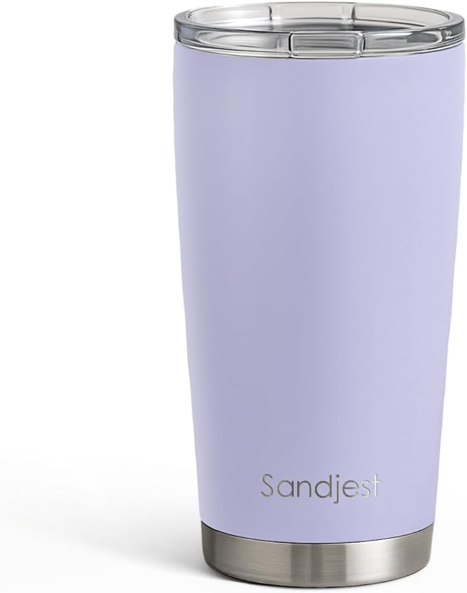 SANDJEST Blue Tumbler 20oz Stainless Steel Double Wall Vacuum Insulated, Travel Coffee Cup, Gifts for Men Women Birthday Christmas by SANDJEST