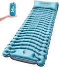 Ultralight Camping Sleeping Pad with Pillow & Built-in Foot Pump by Pretyw