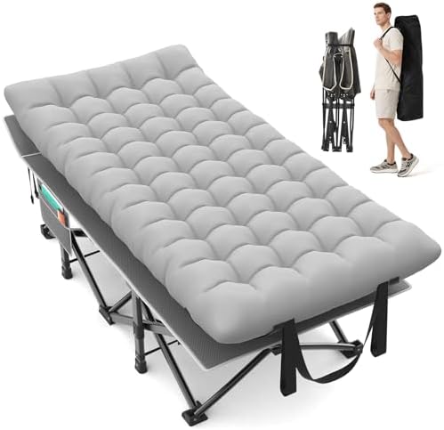 Suteck 32" XXL Folding Camping Cot, 900LBS Heavy Duty Sleeping Cots by Suteck