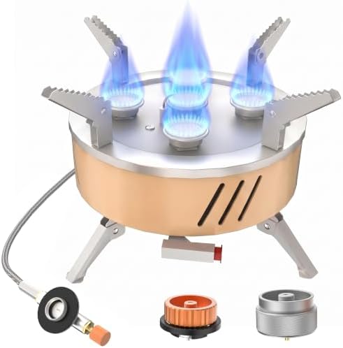 Veralune Camping Stove, Portable Gas Stove, 57500 BTU High Power by Veralune