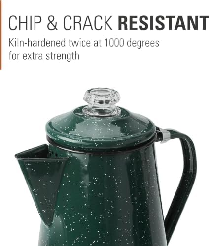 GSI Outdoors Percolator Coffee Pot | Enamelware Campfire Coffee Boiler Kettle for Outdoor Camping Cookware, Cabin, RV, Kitchen, Hunting & Backpacking - Image 3