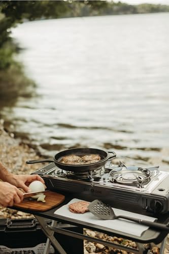 GasOne 2-Burner Portable Camp Stove - High Output 15,300 BTU - With Durable Carrying Case, Automatic Ignition, Safety Features, Perfect for Camping, Hiking, Tailgating, and Emergency Preparedness - Image 6