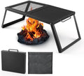 Odoland Portable Folding Charcoal Grills for Outdoor Cooking Bonfire BBQ by Odoland