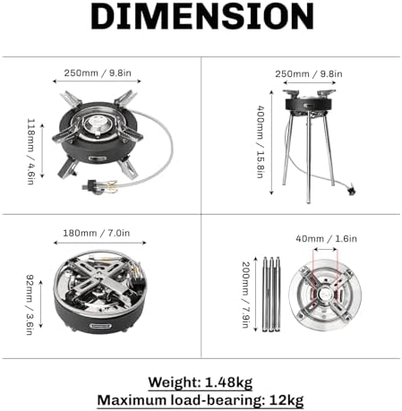Fire-Maple Saturn X Camping Stove 4400W Gas Stove with Dual Preheating Tube - Image 2