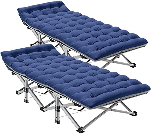 ABORON Camping Cot for Adults, 28 in Wide Folding Bed with Mattress by ABORON