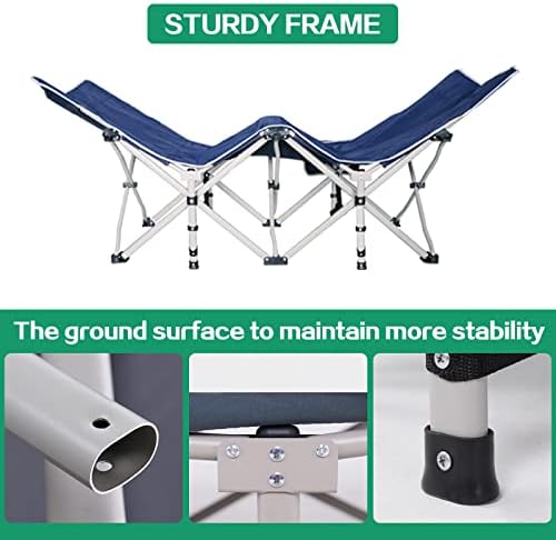Folding Camping Cot,Camping Cot for Adults with Mattress - Image 2