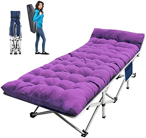 Folding Camping Cot, Heavy Duty Camping Cots for Adults by Faysore