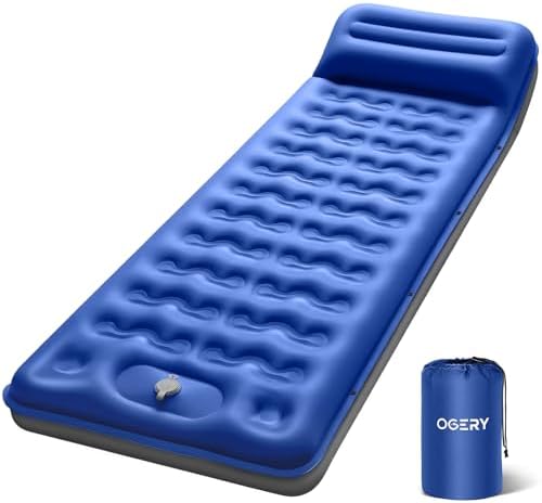 OGERY Sleeping Pad, Ultralight Inflating Camping Pad with 6" Extra-Thick by OGERY