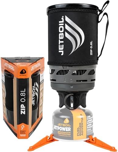 Jetboil Zip 0.8L Portable Fast Boil Stove with Easy-Turn Knob Igniter for Backpacking and Camping, Propane/Isobutane Burner by Unknown
