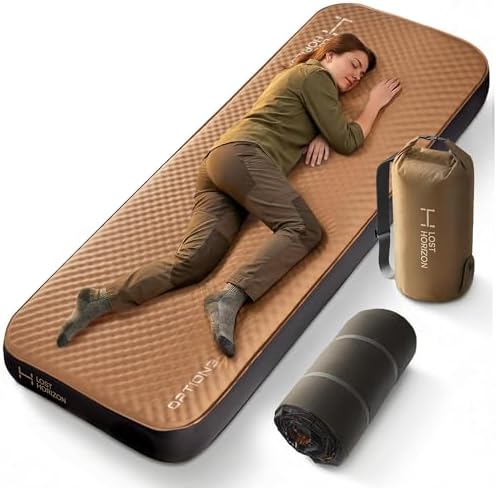 Lost Horizon Option3 Self-Inflating Foam Camping Mattress, Single, 4.5" by LOSTHORIZON