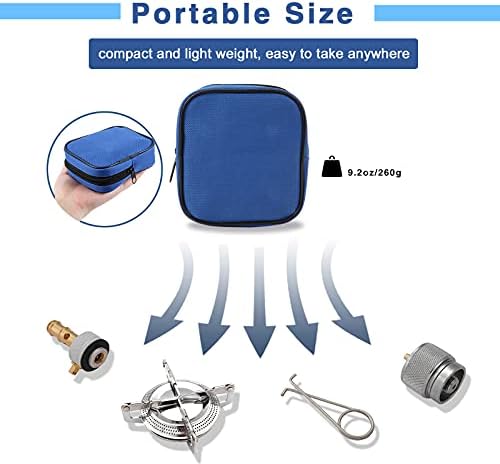 Small Backpacking Stove Portable Camping Stove Burner with Butane Adapter - Image 2