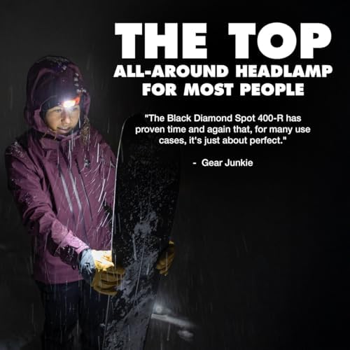 BLACK DIAMOND Spot 400-R Headlamp, Rechargeable, Dimmable, Bright, Graphite - Image 6