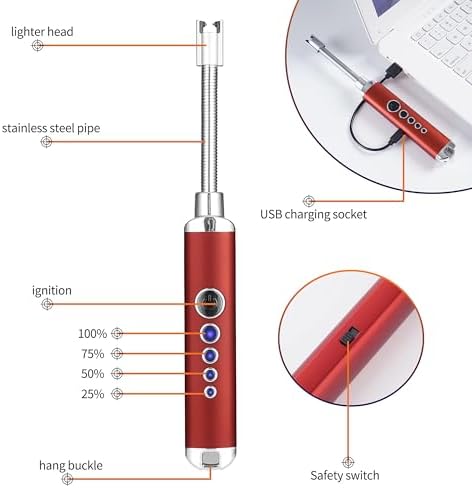 Propane Cylinder Top Stove with Adjustable Burner, 10000BTU Portable Camping/Backpacking Cooker,Camping Stove Propane,Single Burner Propane Stove with a USB Ligther,Camp Gas Stove(Fuel not included) - Image 5