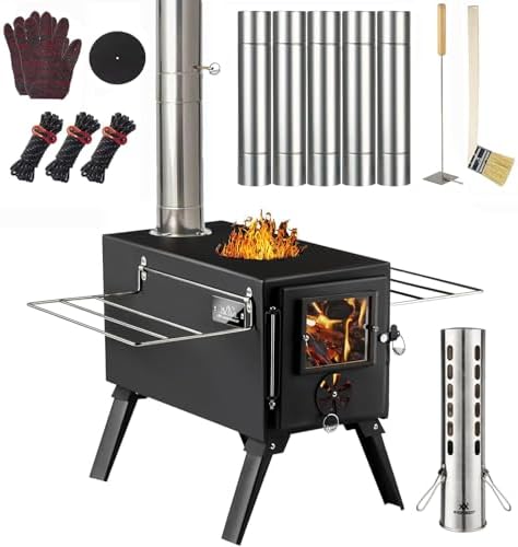 Camping Stove Wood Burning Stove (Gray) by AVOFOREST