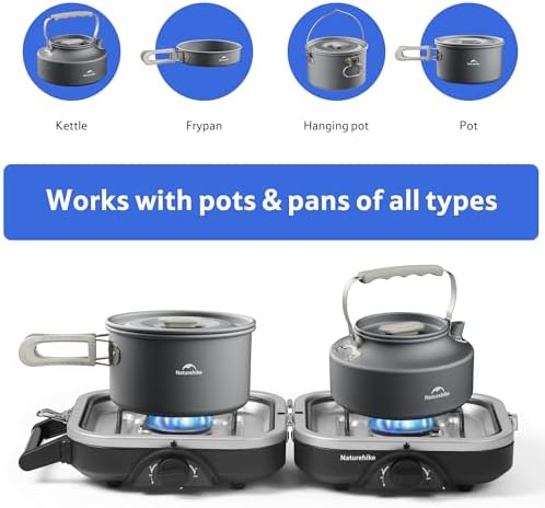 Naturehike 2 Burner Folding Camping Stove Propane Gas - Image 4