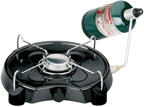 Coleman PowerPack 7,500 BTU Propane Camping Stove, Portable Adjustable Burner with Precise Temperature Control Fits 12-Inch Pan, Great for Camping, Hunting, Backpacking, Tailgating, & More by Unknown