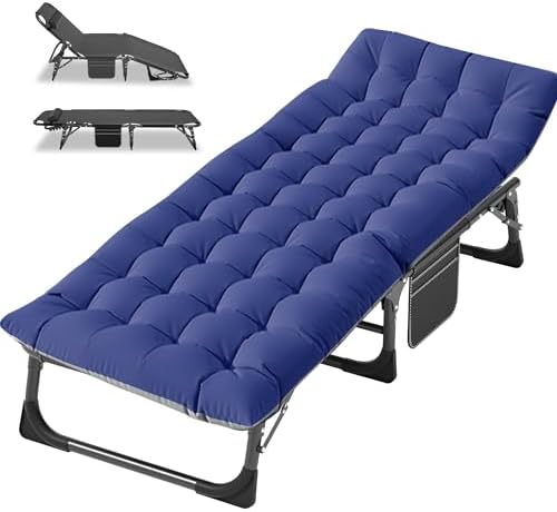 LILYPELLE Folding Camping Cot, Extra Wide Heavy Duty Sleeping Cots by LILYPELLE