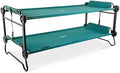 Disc-O-Bed Extra Large Portable Bunk Camping Cots with Carry Bags - Heavy-Duty Indoor or Outdoor Sleeping System, Converts to Bench or Separate Beds, 500 lb Weight Capacity Per Cot, Green by Disc-O-Bed