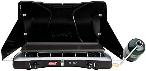 Coleman Triton 2-Burner Propane Stove, Portable Camping Cooktop with 2 Adjustable Burners & Wind Guards, 22,000 BTUs of Power for Camping, Tailgating, Grilling, BBQ, & More - Image 5