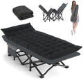 Camping Cot, 28'' Wide Sleeping Cots for Adults, Indoor & Outdoor with Pad by Unknown
