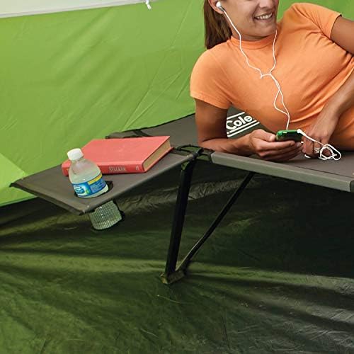 Coleman Pack-Away Big ‘n Tall Camping Cot with Removable Side Table, Extra Wide Cot Fits Adults up to 6ft 6in or 300lbs, Carry Bag Included - Image 6