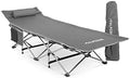 Alpcour Folding Camping Cot – Deluxe Collapsible Single Person Bed in a Bag w/Pillow for Indoor & Outdoor Use – Ultra Lightweight, Comfortable, Heavy Duty Design Holds Adults & Kids Up to 300 Lbs by Alpcour